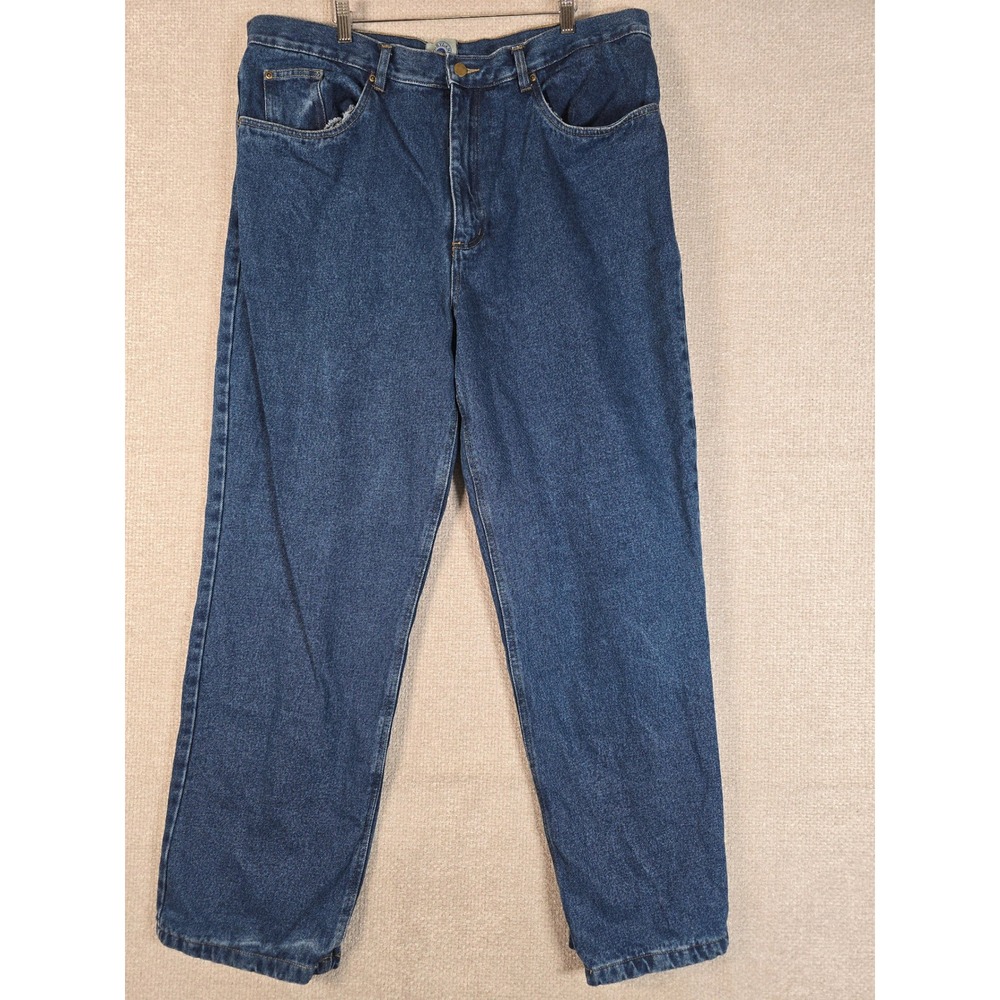 Furrylane Clothing Mens Flannel Lined Jeans Blue Medium Wash 40x33‎ Denim Pants